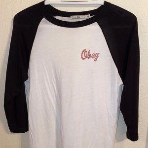 Obey Three-Quarter Sleeve Shirt